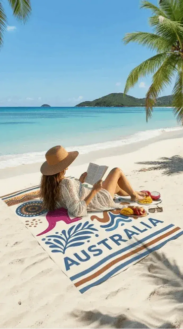 Large Beach Towel - Bath Towel %100 Cotton, Absorbent- Premium Quality - Koalinka