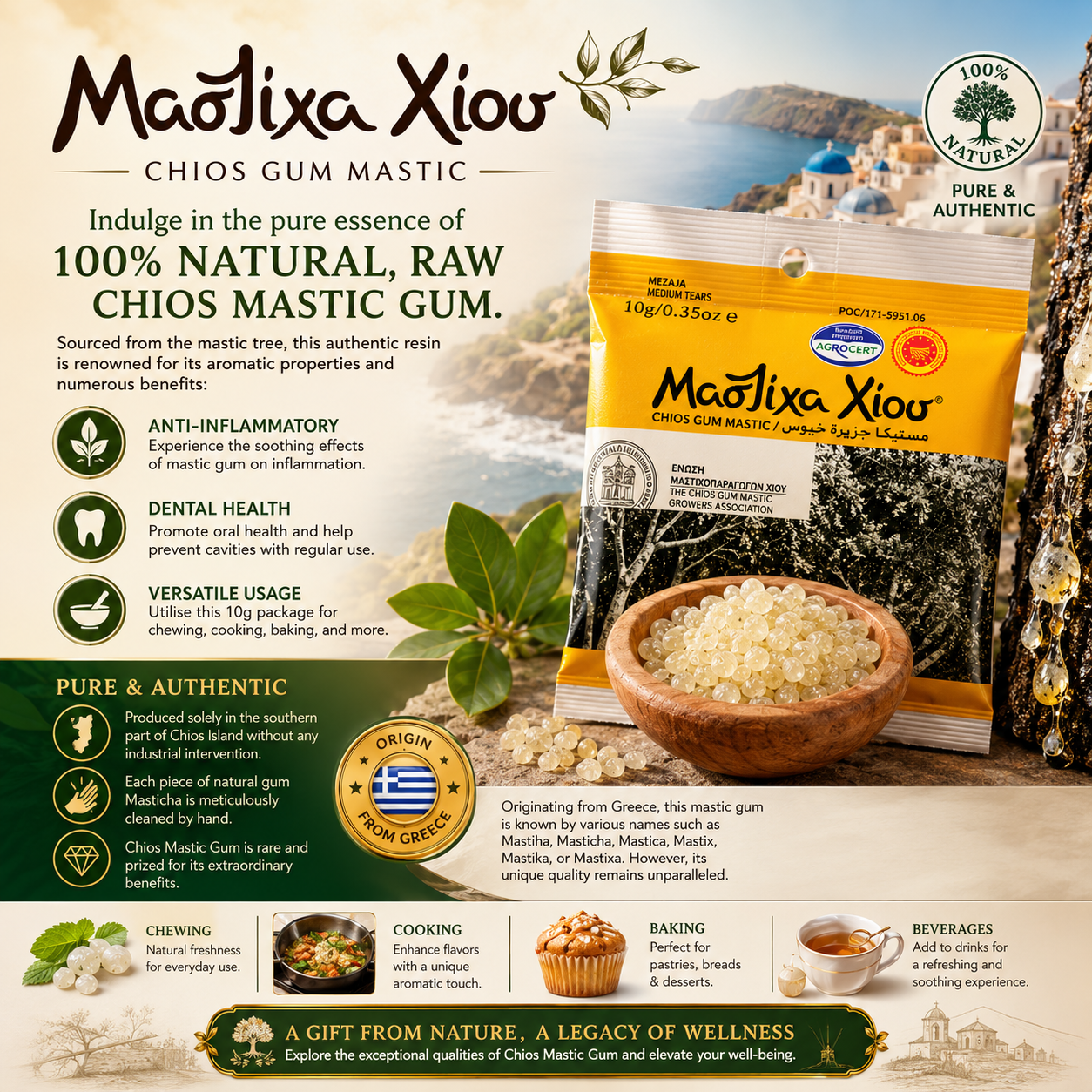 Mastic Gum Chios -10g