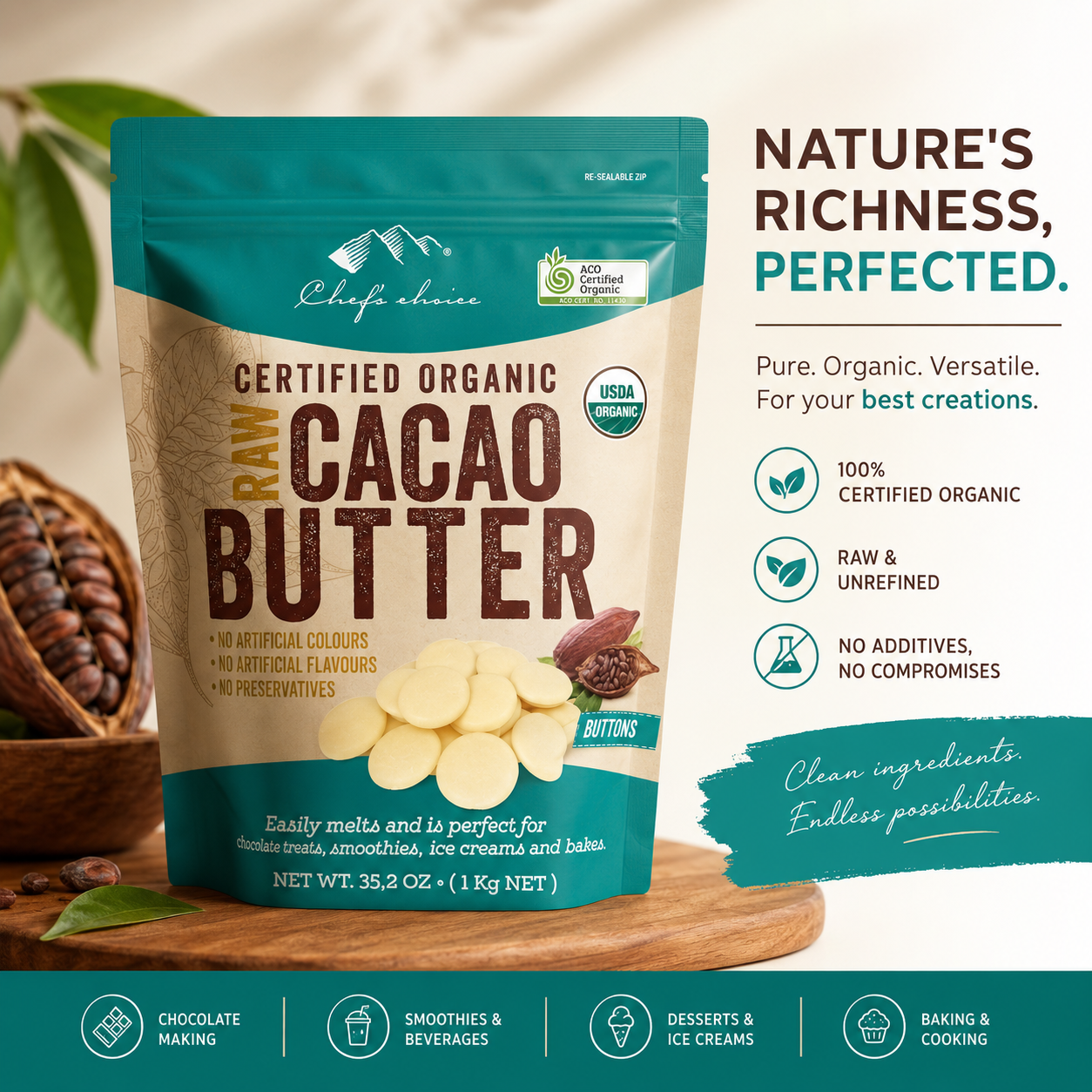cacao butter organic