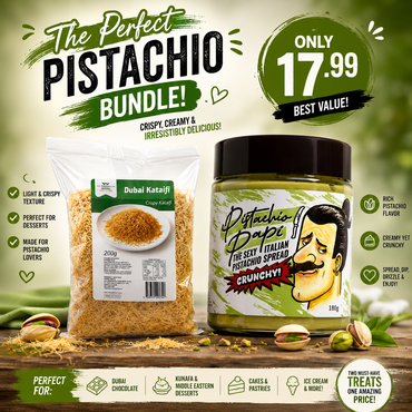 pistachio spread and kataifi