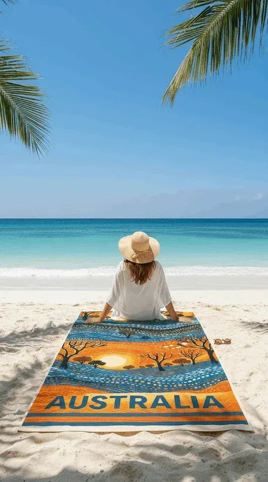 Large Beach Towel - Bath Towel %100 Cotton, Absorbent- Premium Quality - Koalinka