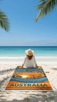 Large Beach Towel - Bath Towel %100 Cotton, Absorbent- Premium Quality - Koalinka