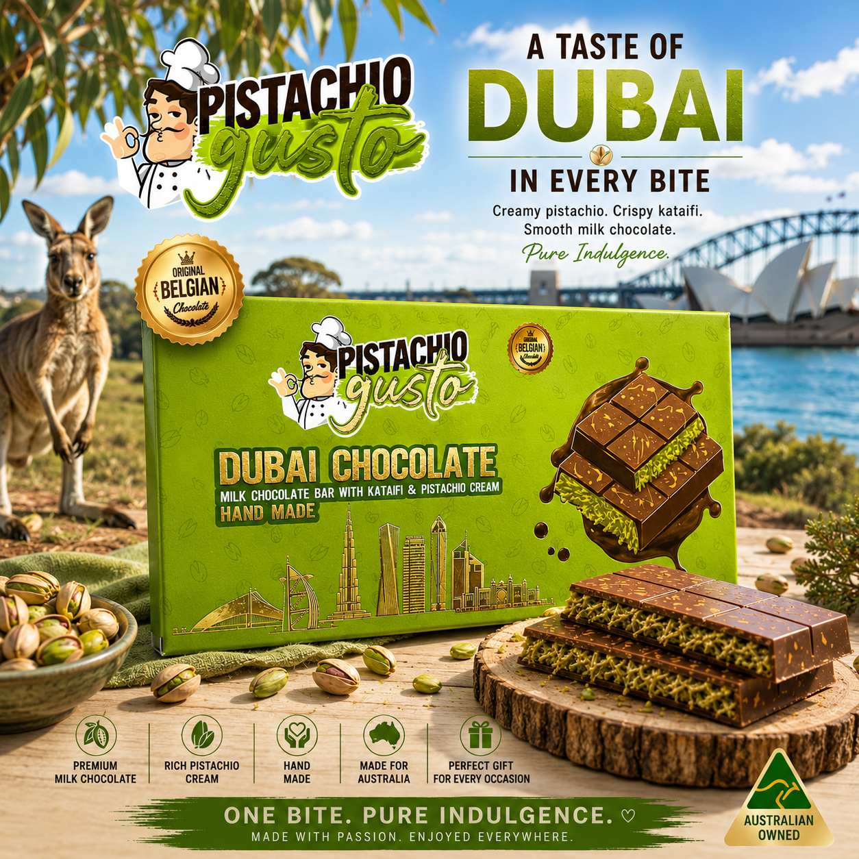 pistachio gusto chocolate
