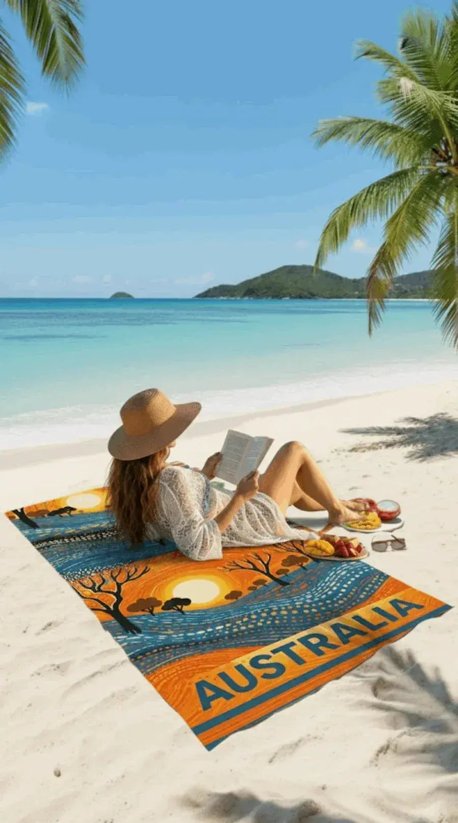 Large Beach Towel - Bath Towel %100 Cotton, Absorbent- Premium Quality - Koalinka