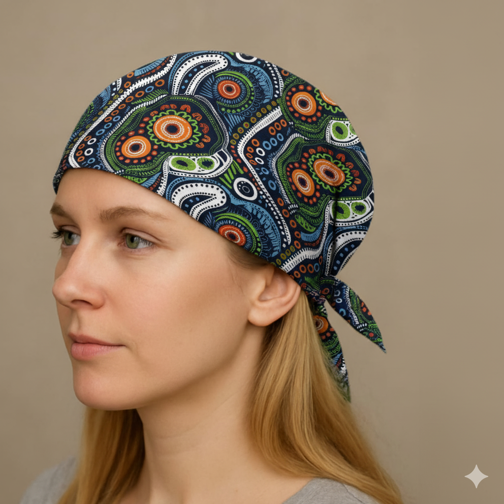 Premium Cotton Bandana – Multicolour Paisley Head Wrap | HEAD