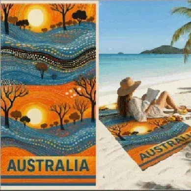 Large Beach Towel - Bath Towel %100 Cotton, Absorbent- Premium Quality - Koalinka