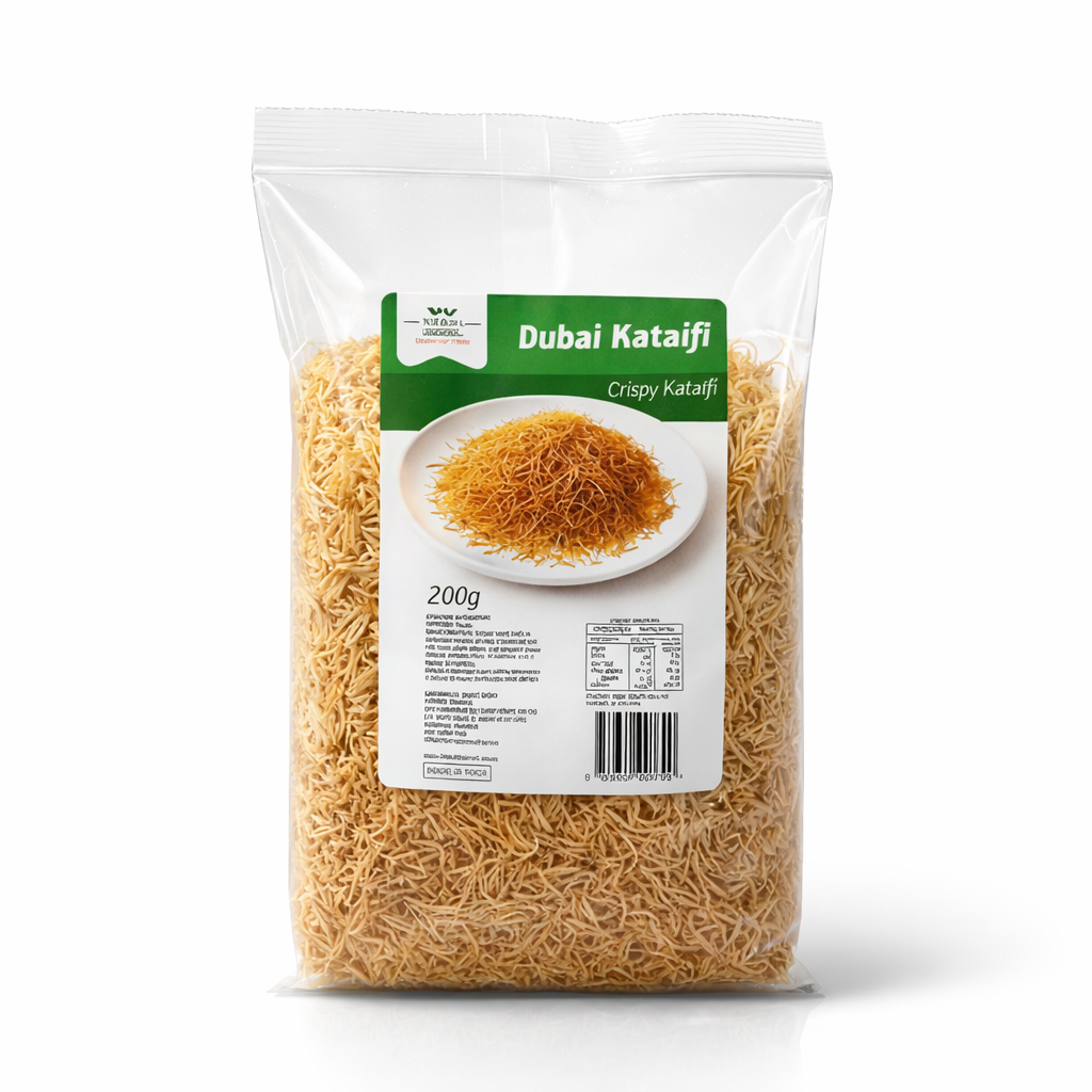 Premium Dubai Kataifi Pastry 200g – Crispy Shredded Filo for Kunafa, Baklava & Pistachio Desserts