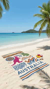 Large Beach Towel - Bath Towel %100 Cotton, Absorbent- Premium Quality - Koalinka