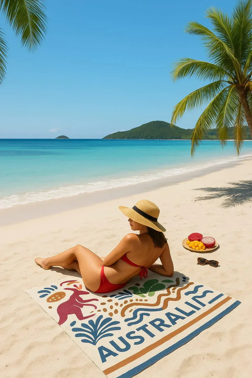 Large Beach Towel - Bath Towel %100 Cotton, Absorbent- Premium Quality - Koalinka